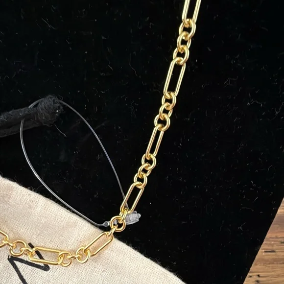 Madewell chunky link chain necklace NEW with dust bag - Picture 6 of 8